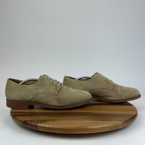 Mens Cole Haan Tan Nubuck Leather Plain Toe Derby Oxfords Dress‎ Shoes Size 12 M main image 5